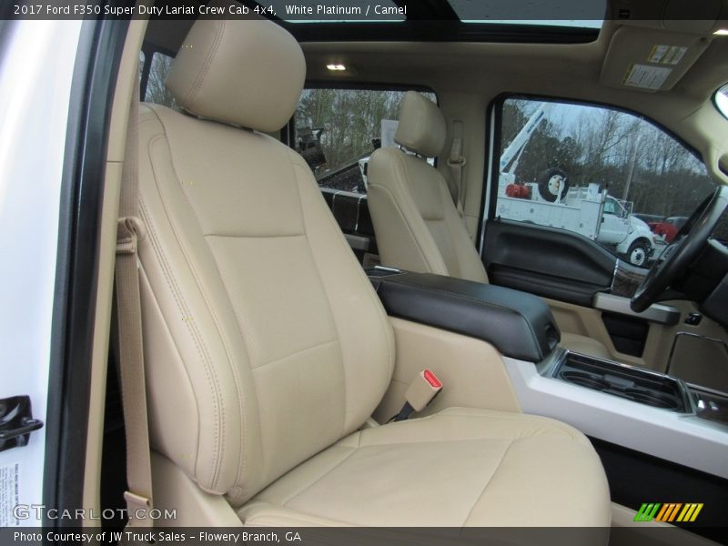 White Platinum / Camel 2017 Ford F350 Super Duty Lariat Crew Cab 4x4