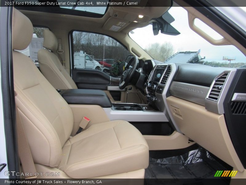 White Platinum / Camel 2017 Ford F350 Super Duty Lariat Crew Cab 4x4