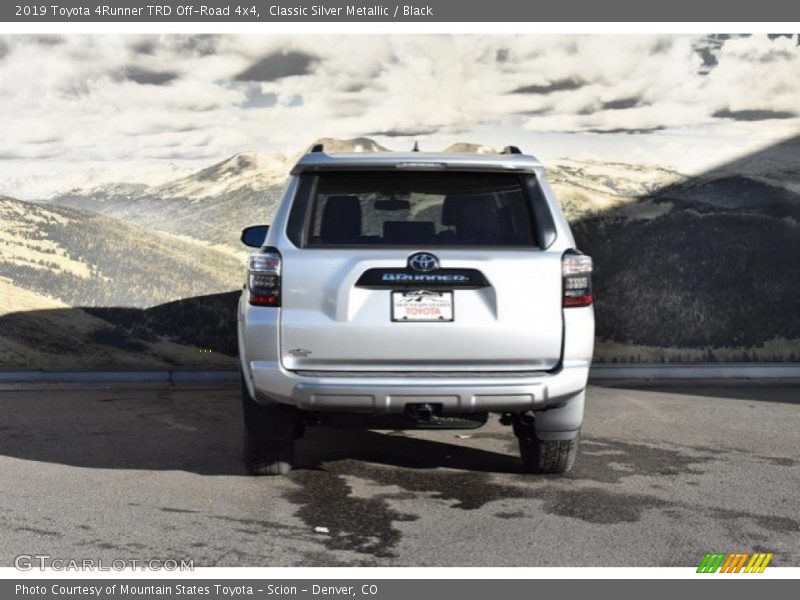 Classic Silver Metallic / Black 2019 Toyota 4Runner TRD Off-Road 4x4