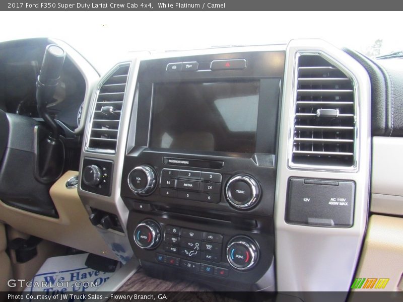White Platinum / Camel 2017 Ford F350 Super Duty Lariat Crew Cab 4x4