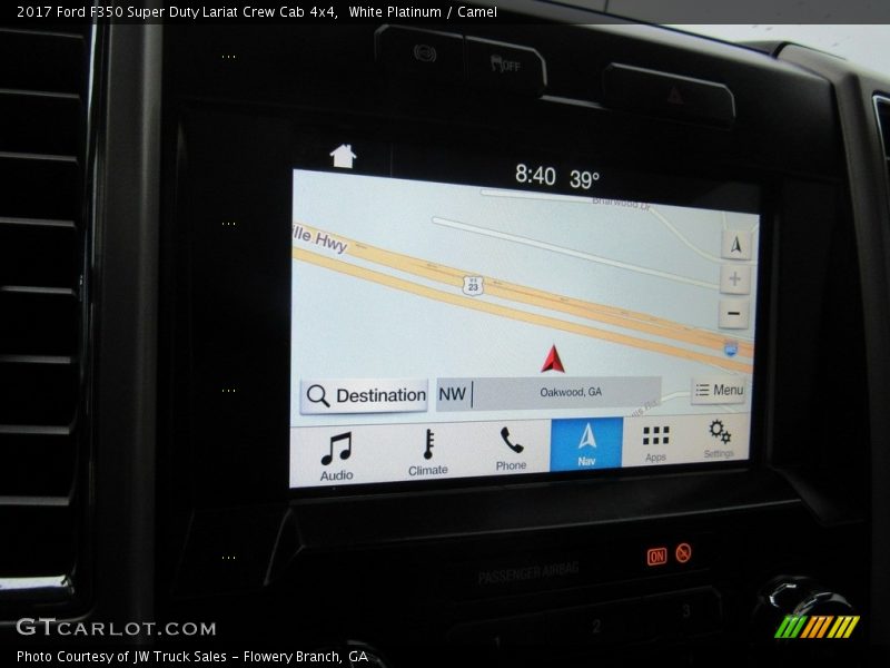 White Platinum / Camel 2017 Ford F350 Super Duty Lariat Crew Cab 4x4