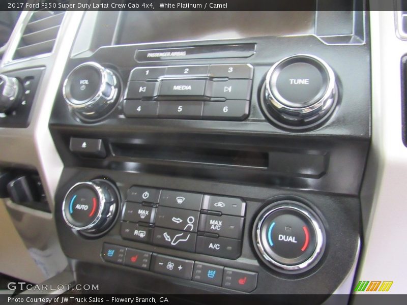 White Platinum / Camel 2017 Ford F350 Super Duty Lariat Crew Cab 4x4