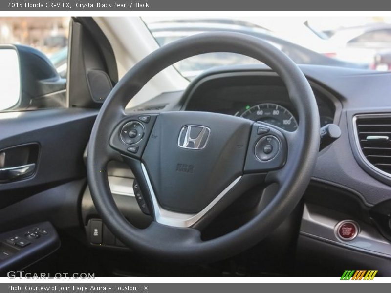 Crystal Black Pearl / Black 2015 Honda CR-V EX