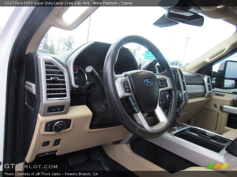 White Platinum / Camel 2017 Ford F350 Super Duty Lariat Crew Cab 4x4