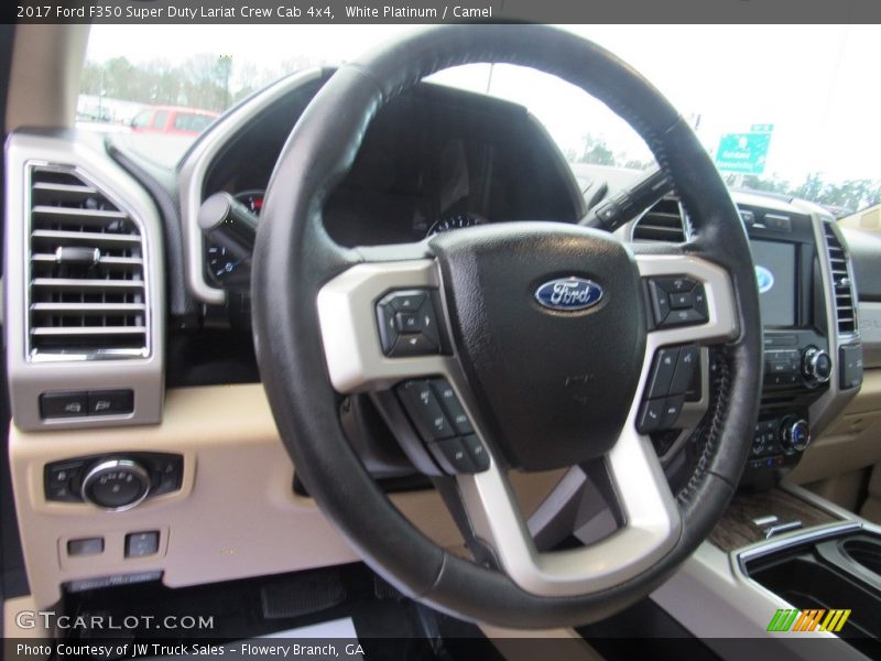 White Platinum / Camel 2017 Ford F350 Super Duty Lariat Crew Cab 4x4