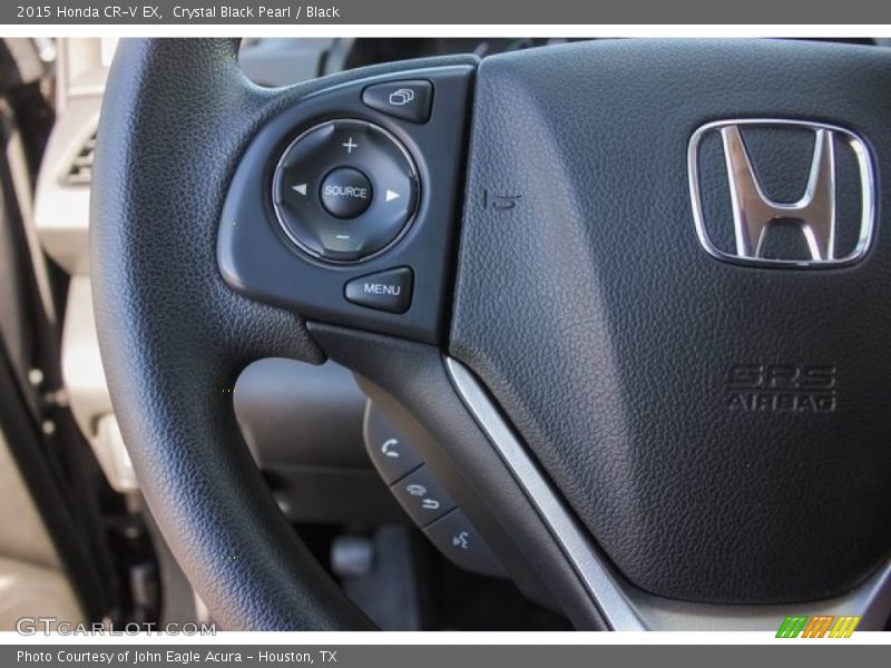 Crystal Black Pearl / Black 2015 Honda CR-V EX