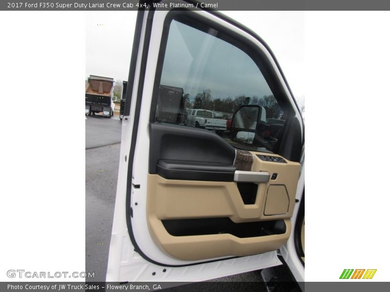White Platinum / Camel 2017 Ford F350 Super Duty Lariat Crew Cab 4x4