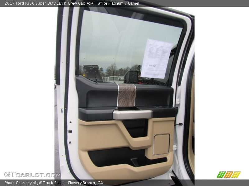 White Platinum / Camel 2017 Ford F350 Super Duty Lariat Crew Cab 4x4