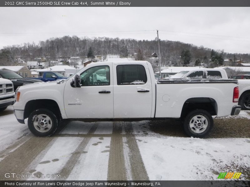 Summit White / Ebony 2012 GMC Sierra 2500HD SLE Crew Cab 4x4