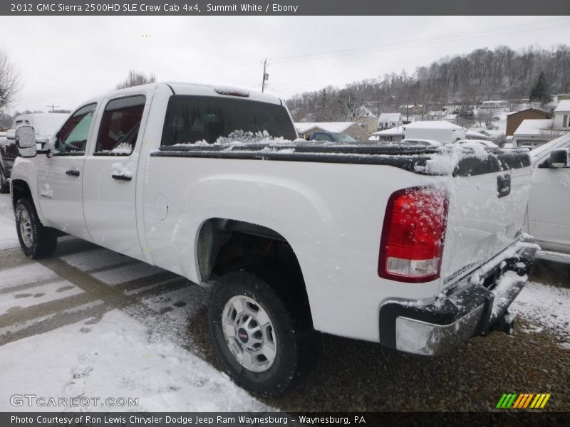 Summit White / Ebony 2012 GMC Sierra 2500HD SLE Crew Cab 4x4