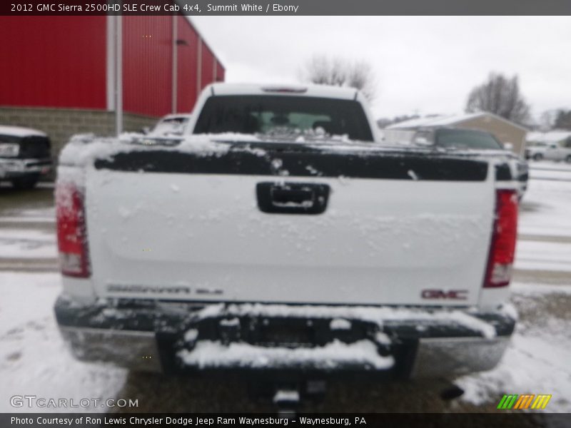 Summit White / Ebony 2012 GMC Sierra 2500HD SLE Crew Cab 4x4