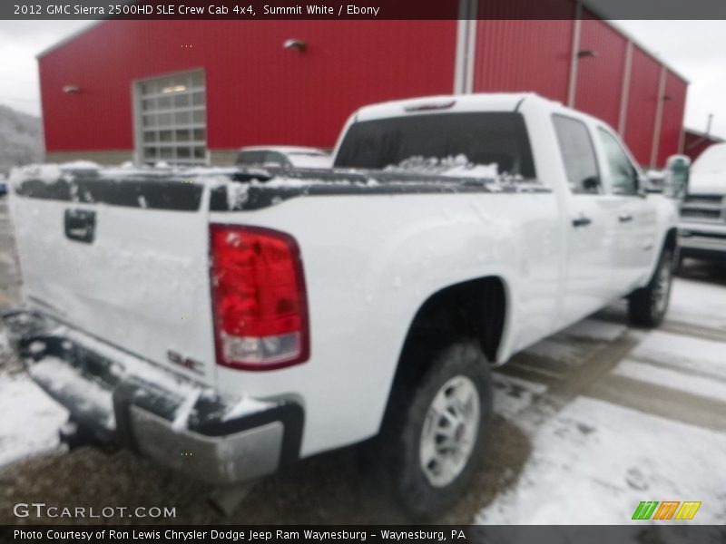 Summit White / Ebony 2012 GMC Sierra 2500HD SLE Crew Cab 4x4