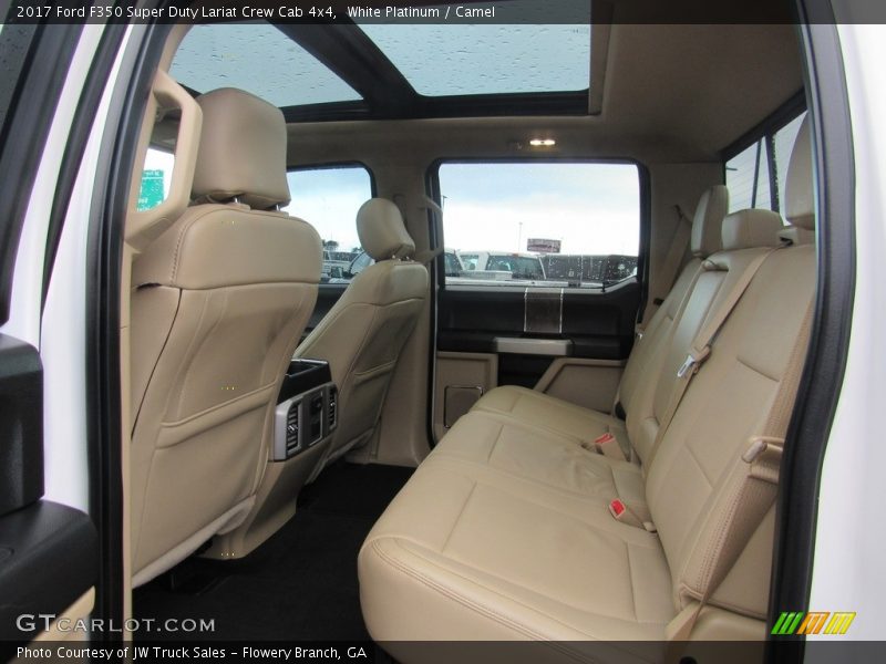 White Platinum / Camel 2017 Ford F350 Super Duty Lariat Crew Cab 4x4