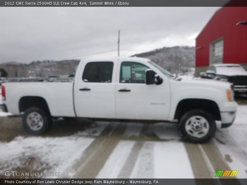 Summit White / Ebony 2012 GMC Sierra 2500HD SLE Crew Cab 4x4