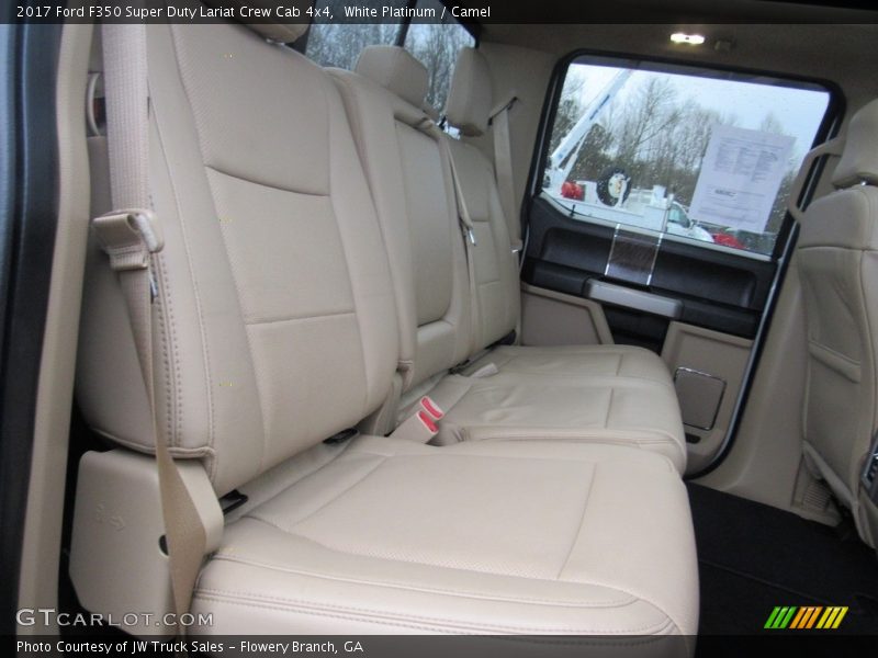 White Platinum / Camel 2017 Ford F350 Super Duty Lariat Crew Cab 4x4