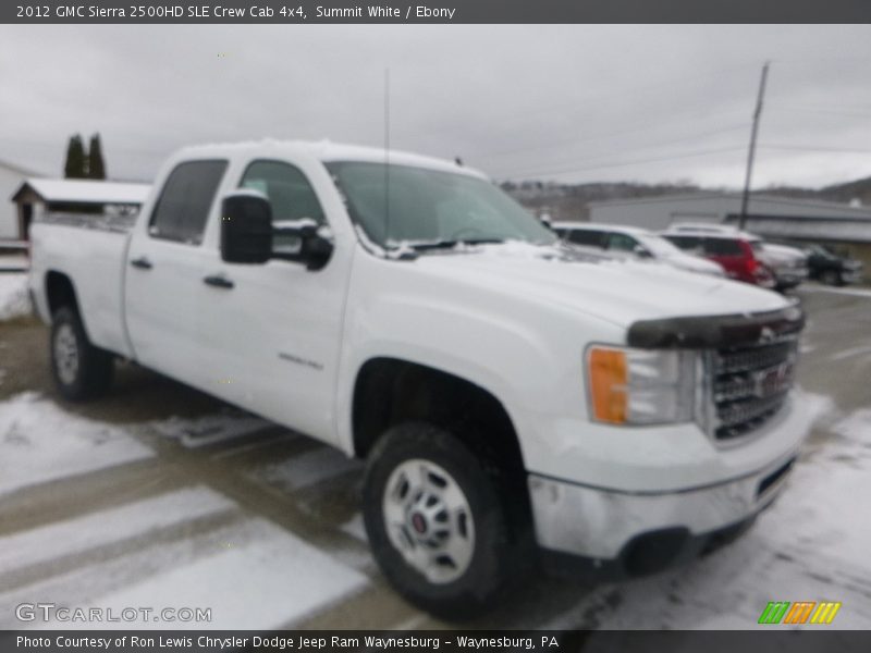Summit White / Ebony 2012 GMC Sierra 2500HD SLE Crew Cab 4x4