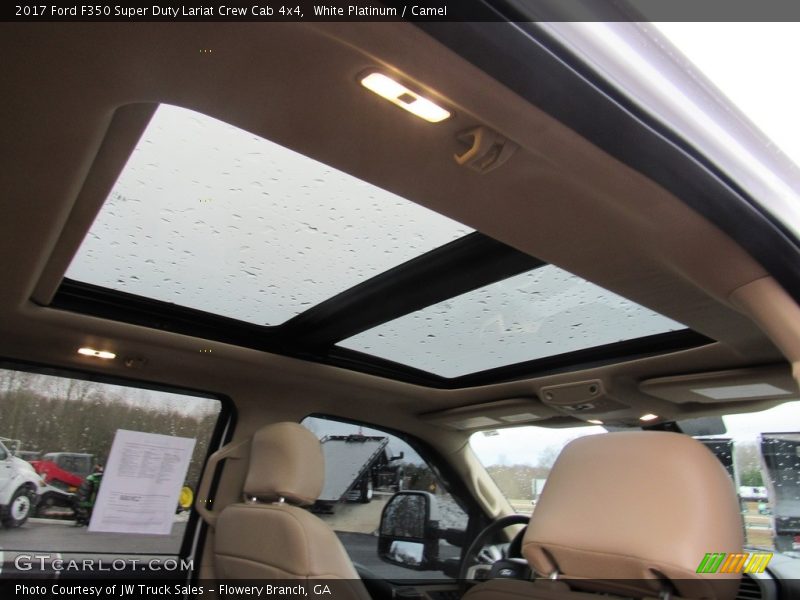 White Platinum / Camel 2017 Ford F350 Super Duty Lariat Crew Cab 4x4