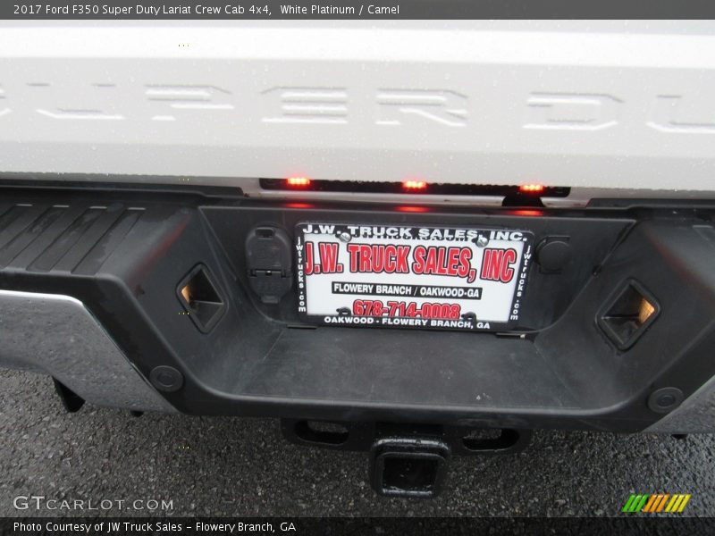 White Platinum / Camel 2017 Ford F350 Super Duty Lariat Crew Cab 4x4