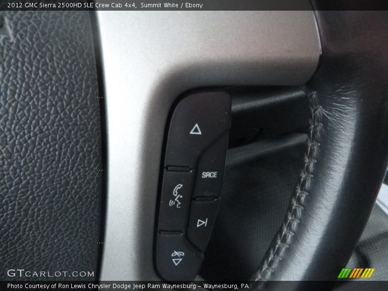Summit White / Ebony 2012 GMC Sierra 2500HD SLE Crew Cab 4x4