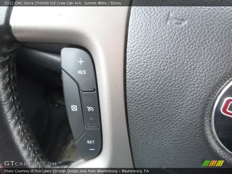 Summit White / Ebony 2012 GMC Sierra 2500HD SLE Crew Cab 4x4
