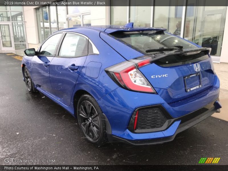  2019 Civic EX Hatchback Agean Blue Metallic