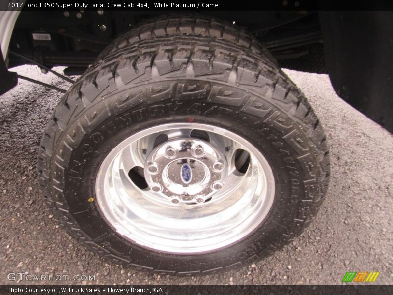 White Platinum / Camel 2017 Ford F350 Super Duty Lariat Crew Cab 4x4