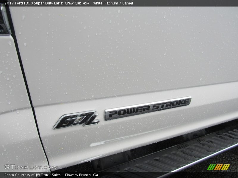 White Platinum / Camel 2017 Ford F350 Super Duty Lariat Crew Cab 4x4