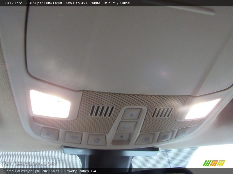 White Platinum / Camel 2017 Ford F350 Super Duty Lariat Crew Cab 4x4