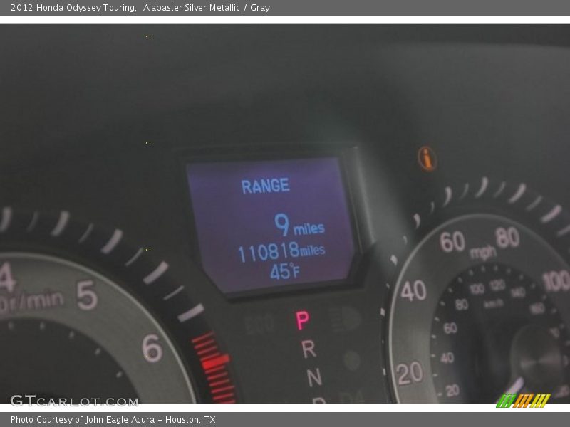 Alabaster Silver Metallic / Gray 2012 Honda Odyssey Touring