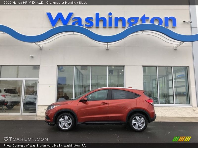 Orangeburst Metallic / Black 2019 Honda HR-V EX AWD
