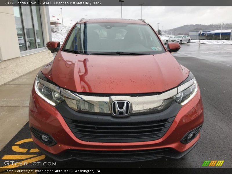Orangeburst Metallic / Black 2019 Honda HR-V EX AWD