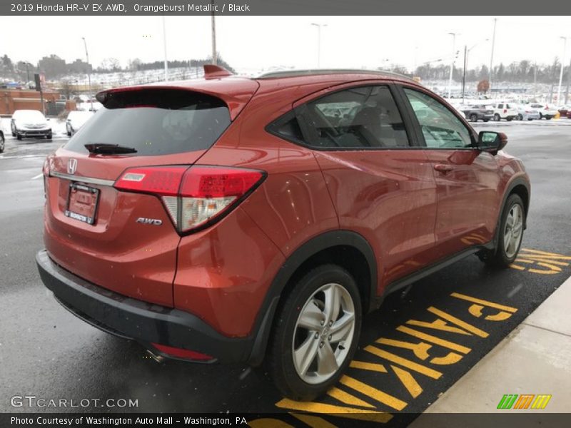 Orangeburst Metallic / Black 2019 Honda HR-V EX AWD