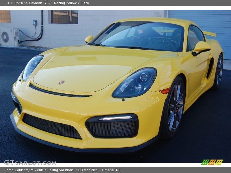 Racing Yellow / Black 2016 Porsche Cayman GT4