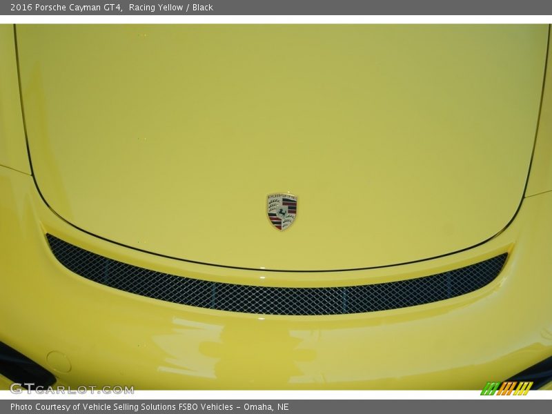 Racing Yellow / Black 2016 Porsche Cayman GT4