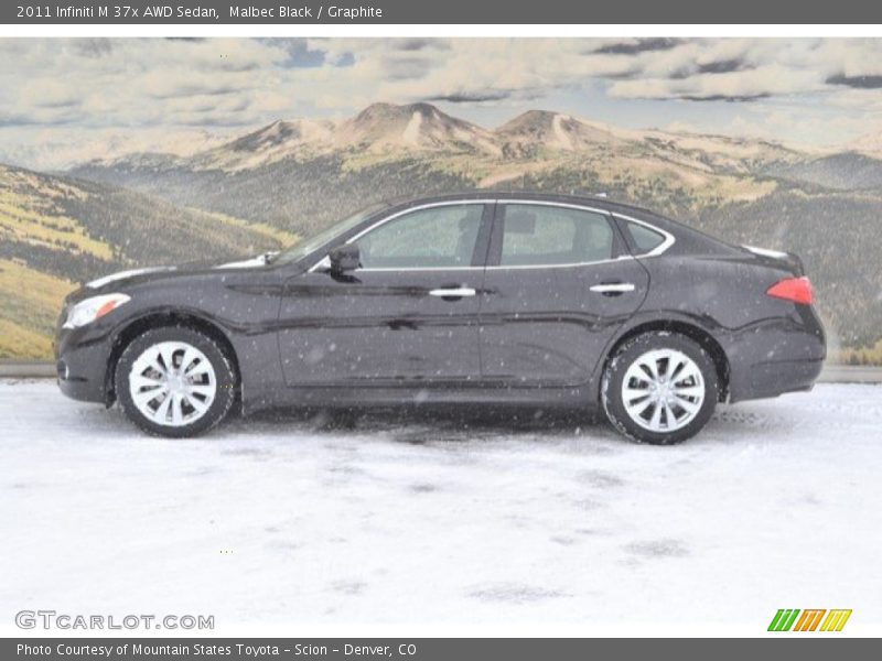 Malbec Black / Graphite 2011 Infiniti M 37x AWD Sedan