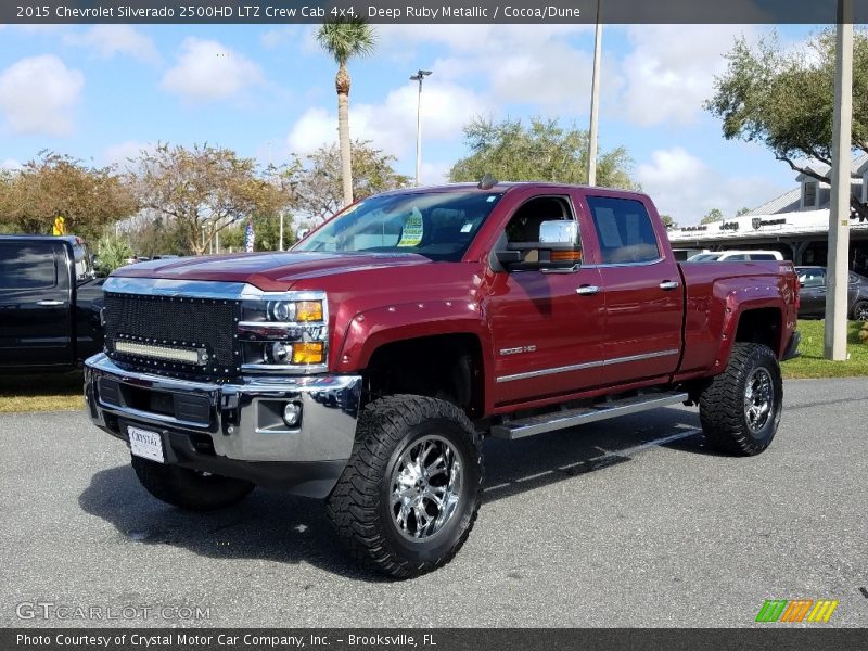 Deep Ruby Metallic / Cocoa/Dune 2015 Chevrolet Silverado 2500HD LTZ Crew Cab 4x4