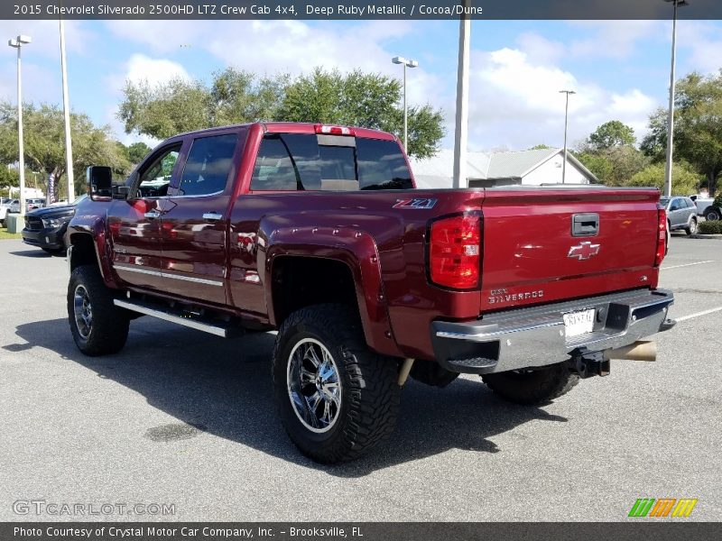 Deep Ruby Metallic / Cocoa/Dune 2015 Chevrolet Silverado 2500HD LTZ Crew Cab 4x4