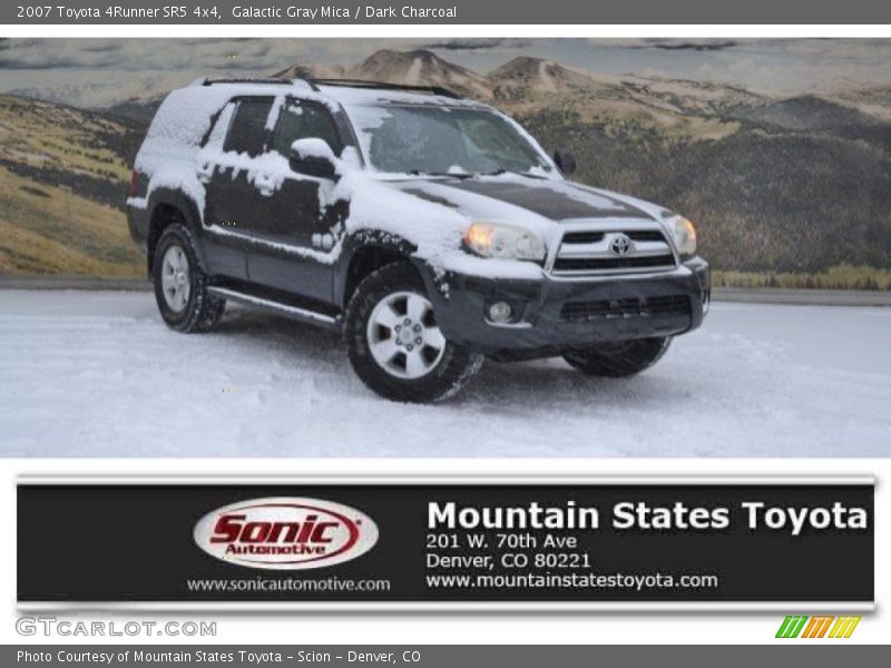 Galactic Gray Mica / Dark Charcoal 2007 Toyota 4Runner SR5 4x4