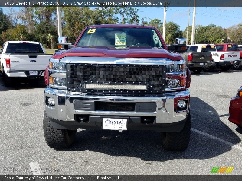 Deep Ruby Metallic / Cocoa/Dune 2015 Chevrolet Silverado 2500HD LTZ Crew Cab 4x4