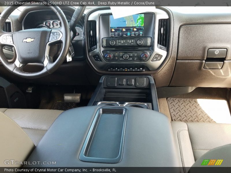 Deep Ruby Metallic / Cocoa/Dune 2015 Chevrolet Silverado 2500HD LTZ Crew Cab 4x4