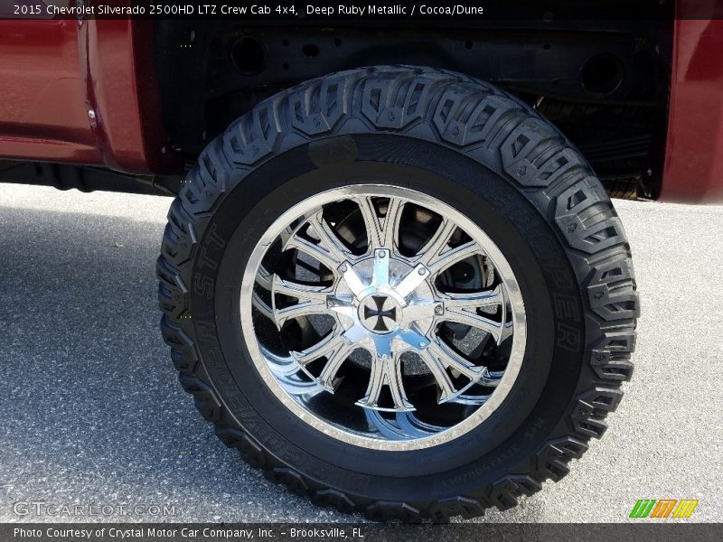 Deep Ruby Metallic / Cocoa/Dune 2015 Chevrolet Silverado 2500HD LTZ Crew Cab 4x4