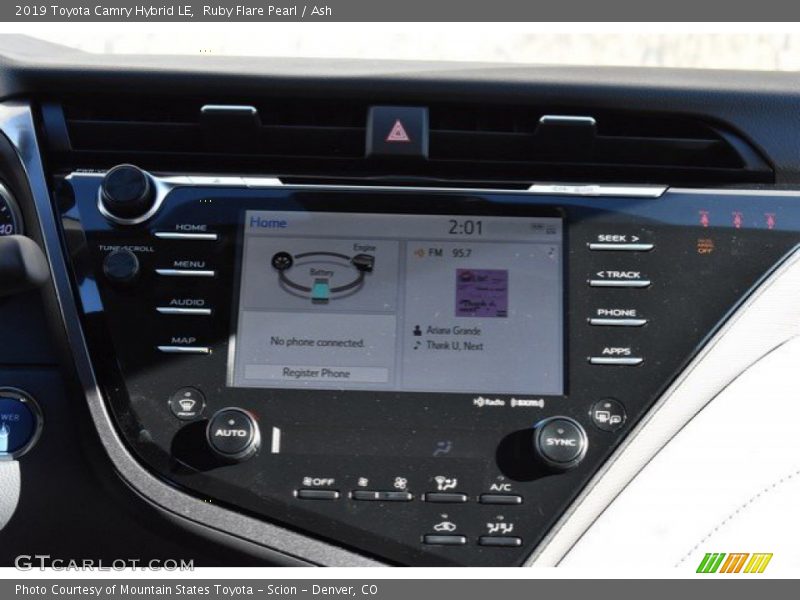 Ruby Flare Pearl / Ash 2019 Toyota Camry Hybrid LE