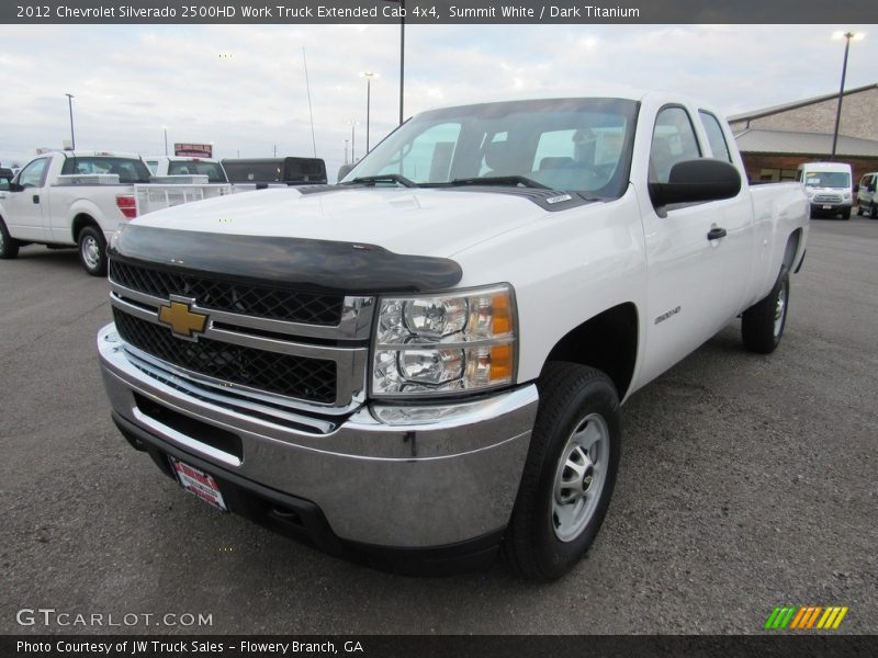Summit White / Dark Titanium 2012 Chevrolet Silverado 2500HD Work Truck Extended Cab 4x4