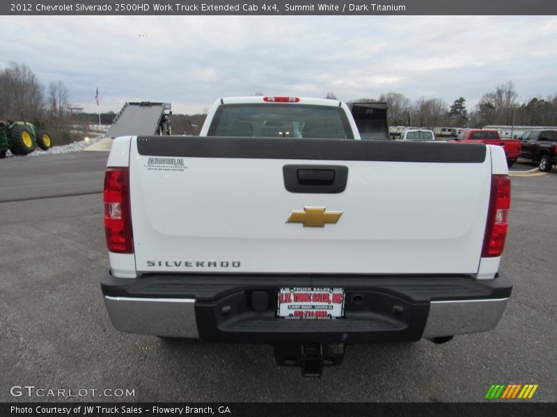 Summit White / Dark Titanium 2012 Chevrolet Silverado 2500HD Work Truck Extended Cab 4x4
