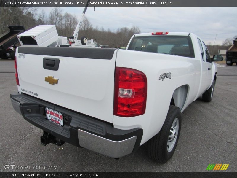 Summit White / Dark Titanium 2012 Chevrolet Silverado 2500HD Work Truck Extended Cab 4x4