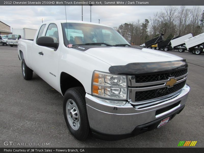 Summit White / Dark Titanium 2012 Chevrolet Silverado 2500HD Work Truck Extended Cab 4x4
