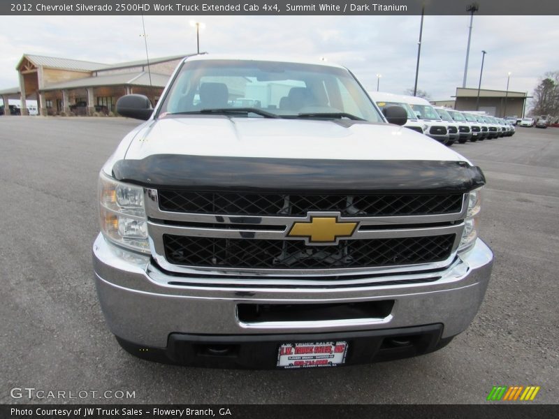 Summit White / Dark Titanium 2012 Chevrolet Silverado 2500HD Work Truck Extended Cab 4x4