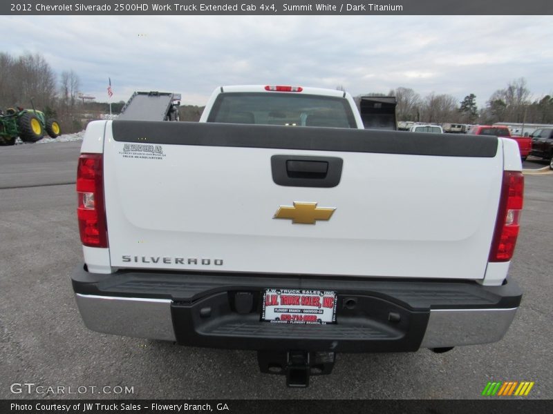 Summit White / Dark Titanium 2012 Chevrolet Silverado 2500HD Work Truck Extended Cab 4x4