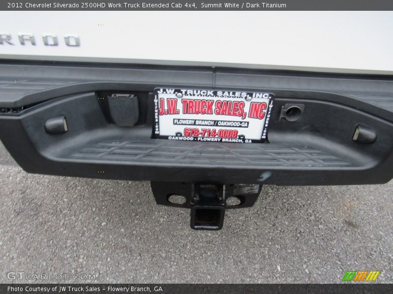 Summit White / Dark Titanium 2012 Chevrolet Silverado 2500HD Work Truck Extended Cab 4x4