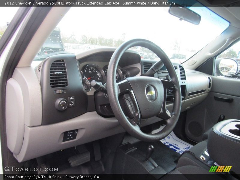 Summit White / Dark Titanium 2012 Chevrolet Silverado 2500HD Work Truck Extended Cab 4x4